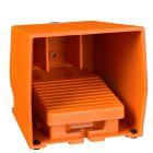 Interruttore a pedale singolo XPE-R c/protezione metallo arancio - 2NC+2NO - SCHNEIDER ELECTRIC XPER311 product photo