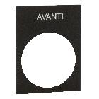 Targhetta AVANTI - SCHNEIDER ELECTRIC ZB2BY2605 product photo