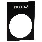 TARGHETTA DISCESA - SCHNEIDER ELECTRIC ZB2BY2608 - SCHNEIDER ELECTRIC ZB2BY2608 - SCHNEIDER ELECTRIC ZB2BY2608 product photo