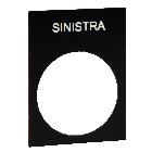 TARGHETTA SINISTRA - SCHNEIDER ELECTRIC ZB2BY2610 - SCHNEIDER ELECTRIC ZB2BY2610 - SCHNEIDER ELECTRIC ZB2BY2610 product photo