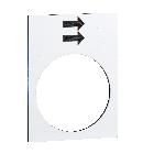 Etichetta - 30x40mm - bianco - sollevamento o destra, veloce - SCHNEIDER ELECTRIC ZB2BY4902 product photo