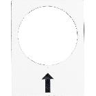 Etichetta - 30 x 40mm - bianca - dx, lento - SCHNEIDER ELECTRIC ZB2BY4907 product photo