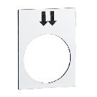 Etichetta - 30x40mm - bianco - destra, veloce - SCHNEIDER ELECTRIC ZB2BY4908 product photo