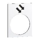 Etichetta - 30x40mm - bianco - avanti, veloce - SCHNEIDER ELECTRIC ZB2BY4914 product photo