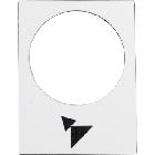 Etichetta - 30x40mm- bianco - avanti, lento-veloce - SCHNEIDER ELECTRIC ZB2BY4915 product photo