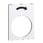 Etichetta - 30x40mm - bianco - rotazione destra, lento - SCHNEIDER ELECTRIC ZB2BY4919 product photo