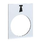 Etichetta - 30x40mm - bianco - clacson - SCHNEIDER ELECTRIC ZB2BY4932 product photo