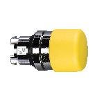 Testa pulsante D. 22 - ad impulso - fungo ? 30 - giallo - SCHNEIDER ELECTRIC ZB4BC54 product photo