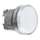 Testa lampada spia D.22  gemme striate bianche- per LED universale - SCHNEIDER ELECTRIC ZB4BV013S product photo