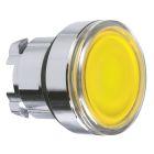 Testa pulsante luminoso giallo Ø22- per LED universale - SCHNEIDER ELECTRIC ZB4BW383 product photo