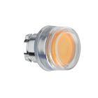 Testa pulsante luminoso Ø22 - arancione - per LED universale - SCHNEIDER ELECTRIC ZB4BW553 product photo