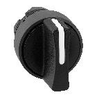 Testa selettore - 3 posizioni D.22 - nero - SCHNEIDER ELECTRIC ZB5AD8 product photo