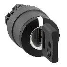 Testa selettore a chiave D.22 3 posizioni con ritorno Ronis 455 estrazione chiave dx - SCHNEIDER ELECTRIC ZB5AG1 product photo