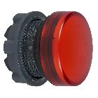 Testa lampada spia D.22 - circolare - gemma liscia rossa - SCHNEIDER ELECTRIC ZB5AV04 product photo