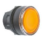 Testa pulsante luminoso D.22 - GIALLO - SCHNEIDER ELECTRIC ZB5AW35 product photo