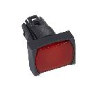 Testa pulsante luminoso rettangolare D.16 - rossa - SCHNEIDER ELECTRIC ZB6DF4 product photo