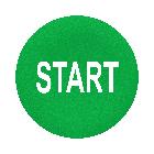 Capsula verde - c/marcatura start - bianca - per pulsante filoghiera circolare - [prezzo per 100 pz] - SCHNEIDER ELECTRIC ZBA333 product photo