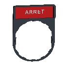 Porta etichetta 30 X 40mm - per unit?  D.22 - con etichetta ARRESTO - SCHNEIDER ELECTRIC ZBY2104 product photo