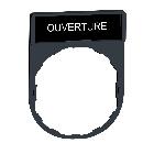 Porta etichetta 30 X 40mm - per unit?  D.22 - con etichetta APERTURA - SCHNEIDER ELECTRIC ZBY2113 product photo