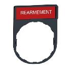 Porta etichetta 30 X 40mm - per unit?  D.22 - con etichetta RIARMO - SCHNEIDER ELECTRIC ZBY2123 product photo