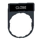 Porta etichetta 30 X 40mm - per unit?  D.22 - con etichetta CHIUSURA - SCHNEIDER ELECTRIC ZBY2314 product photo