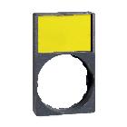 Porta etichetta 30 X 50mm con etichetta neutra per unit? D.22 testa circolare - SCHNEIDER ELECTRIC ZBY6H102 product photo
