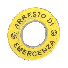 ETICHETTA ARRESTO EMERGENZA 3D - SCHNEIDER ELECTRIC ZBY9620 - SCHNEIDER ELECTRIC ZBY9620 - SCHNEIDER ELECTRIC ZBY9620 product photo