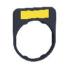 Portaetichetta + etichetta per teste filopannello D.30 - SCHNEIDER ELECTRIC ZBYF4101 product photo