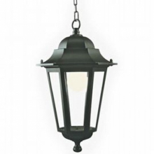 LAMPADA SOSPENSIONE ESAGONALE E27 ASSISI NERO - SOVIL 302/06 product photo