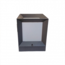 LAMPADA PARETE APPLIQUE ESTERNI LED TONDA 10W GRIGIA LUCE NATURALE - SOVIL 554/16 product photo