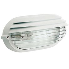 LAMPADA PARETE APPLIQUE ESTERNI CON PALPEBRA BIANCA E27 - SOVIL 788/02 product photo