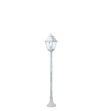 LAMPADA GIARDINO PALETTO 121CM LANTERNA QUADRATA BIANCO ANTICO E27 - SOVIL 954/37 product photo