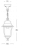 LAMPADA SOSPENSIONE DA ESTERNO OLD E27 BIANCO - SOVIL 955/37 product photo Photo 02 2XS