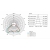 APPLIQUE DA ESTERNO LED GRAAL 20W 4000K BIANCO - SOVIL 99780/02 product photo Photo 03 2XS