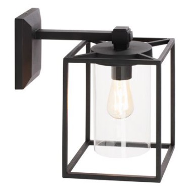 APPLIQUE DA ESTERNO IN BASSO DOMUS E27 NERO - SOVIL 597/06 product photo Photo 01 3XL