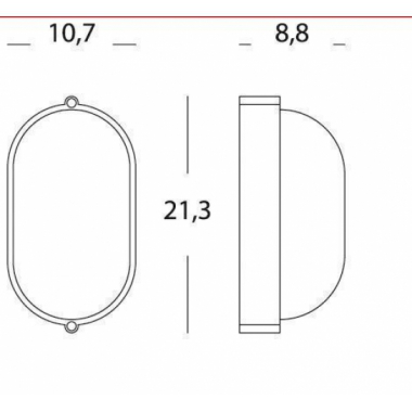 PLAFONIERA INDUSTRIALE OVALE PICCOLA E27 BIANCA - SOVIL 700/02 product photo Photo 02 3XL