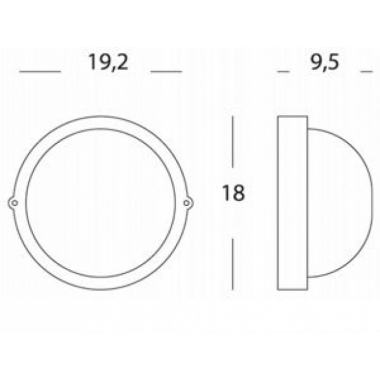 PLAFONIERA DA ESTERNO TONDA PICCOLA BIANCO E27 - SOVIL 780/02 product photo Photo 02 3XL