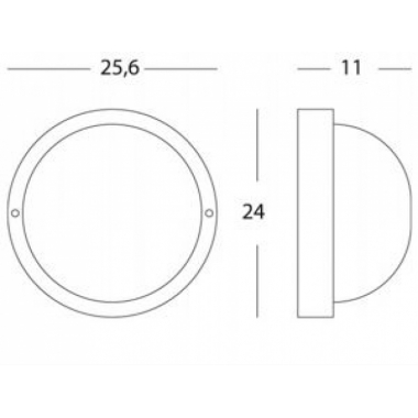 PLAFONIERA DA ESTERNO TONDA GRANDE BIANCO E27 - SOVIL 781/02 product photo Photo 02 3XL