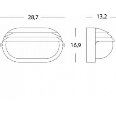 LAMPADA PARETE APPLIQUE ESTERNI CON PALPEBRA BIANCA E27 - SOVIL 788/02 product photo Photo 02 3XL