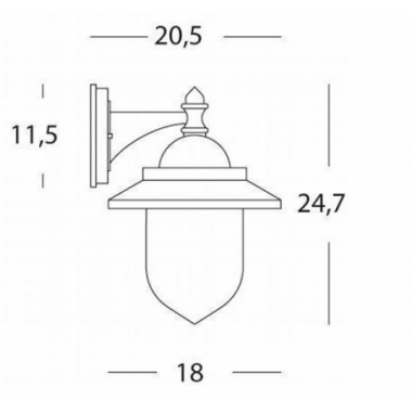LAMPADA RONDO APPLIQUE PICCOLA IN BASSO - SOVIL 888/16 product photo Photo 02 3XL