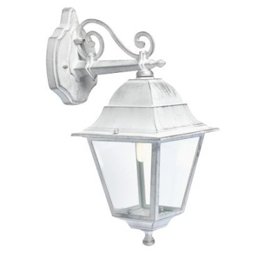 LAMPADA PARETE APPLIQUE ESTERNI IN BASSO BIANCO ANTICO E27 - SOVIL 988/37 product photo Photo 01 3XL