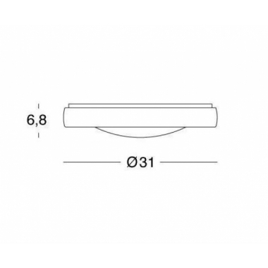 PLAFONIERA TONDA LED LOFT 18W 4000K BIANCA - SOVIL 99102/02 product photo Photo 02 3XL