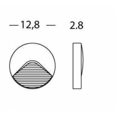 SEMI-INCASSO TONDO LED (CL +PQ - SOVIL 99119/72 product photo Photo 02 3XL