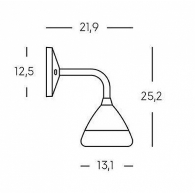 APPLIQUE DA ESTERNO LED GRAAL 20W 4000K BIANCO - SOVIL 99780/02 product photo Photo 02 3XL