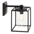 APPLIQUE DA ESTERNO IN BASSO DOMUS E27 NERO - SOVIL 597/06 product photo