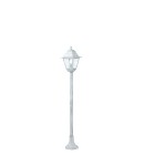 LAMPADA GIARDINO PALETTO 121CM LANTERNA QUADRATA BIANCO ANTICO E27 - SOVIL 954/37 product photo