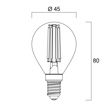 LL FI E14 S.P45 TR 04.0W27 - SYLVANIA 0027246 - SYLVANIA 0027246 product photo Photo 02 3XL