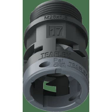 RACC.NERO   IP66 SM17  M25X1,5 - TEAFLEX 6BSM17M25 - TEAFLEX 6BSM17M25 product photo Photo 01 3XL