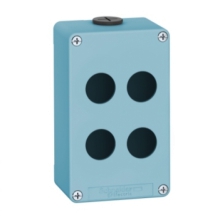 PULSANTIERA METALLICA VUOTA XAPM Ø22 LEGA DI ZINCO 4 FORI SU 2 FILE - TELEMECANIQUE GALLI XAPM2504 product photo