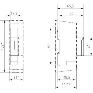 INTERRUTTORE TEMPO 1M/DIN 24H SEGM.1 CANALE - THEBEN SUL180A product photo Photo 03 3XL